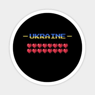 Ukraine Hearts Magnet